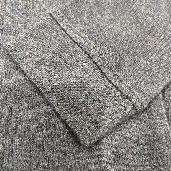 Joseph & Feiss Men's Classic Gray Blue Cotton L/S Polo Shirt - Picture 4 of 10